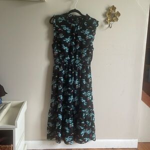 J. Crew Smocked Waist Midi Dress: Botanical Bees